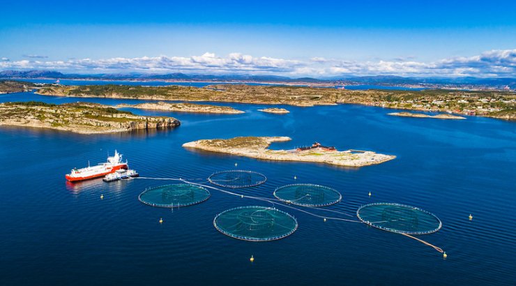 Akvakulturanlegg. Hordaland, Norway. Foto: © Marius Dobilas / shutterstock.com