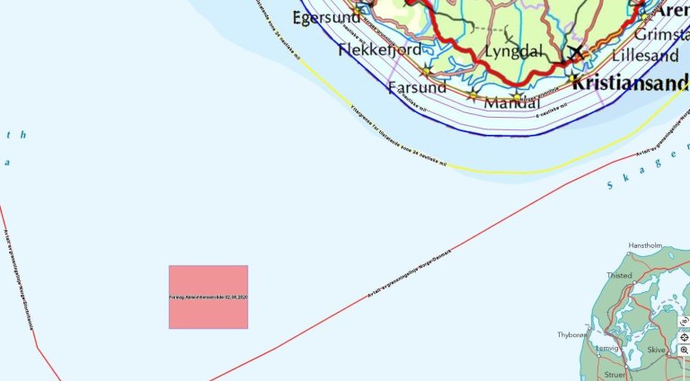 Aktsomhetsområde etablert på Store Fiskebank 03.08.2020