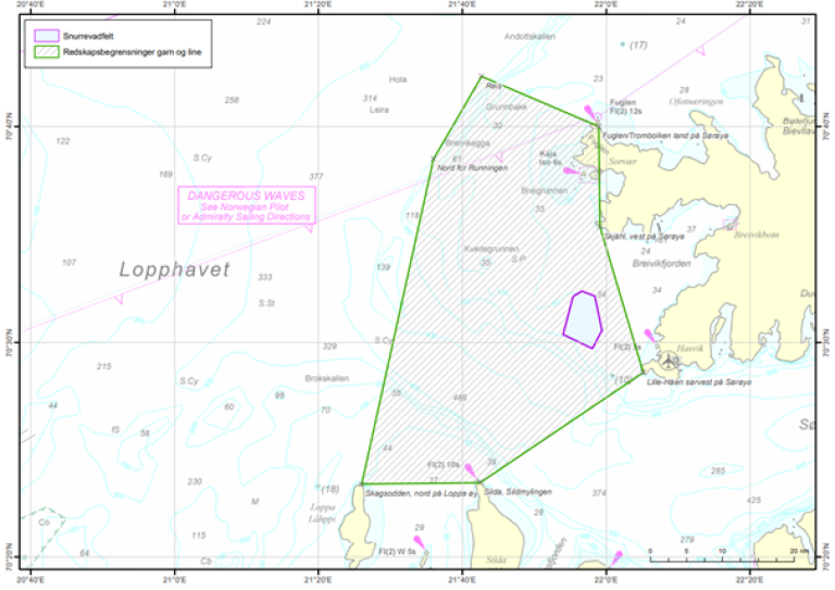 Oversiktskart over Breivikfjorden.