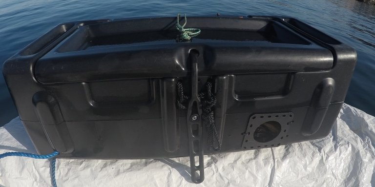 Plastkasseteine. Foto: Langedal / Fiskeridirektoratet